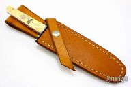 Scrimshawed Damascus Dagger