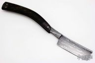 Barber's Notch 8/8 Straight Razor with Damascus