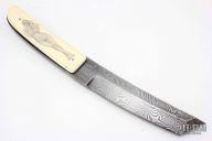 Twist Damascus Tanto - Double Nude Scrim