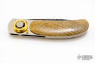Paul Pocket Knife - Damascus and Sandstone 1 of 100