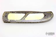 LL14 - Damascus and Gold Lip Pearl