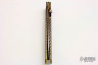 LL14 - Damascus and Gold Lip Pearl