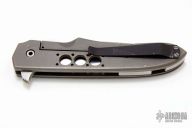 Hybrid Drop Point - Blued Damascus and Carbon Fiber