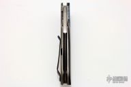 Hybrid Drop Point - Blued Damascus and Carbon Fiber