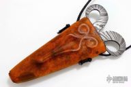 Damascus Push Dagger Neck Knife