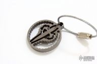 Titanium Dagger Logo Keychain