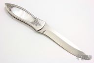 Drop Point Fixed Blade - Engraved