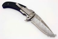 Mini Aftershock - Damascus and Carbon Fiber