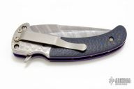 Mini Aftershock - Damascus and Carbon Fiber