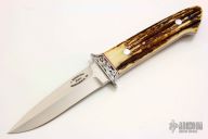 Boot Knife with Engraved Guard