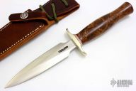 Model 2-5" - Fighting Stiletto - Maple Burl