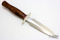 Model 2-5" - Fighting Stiletto - Maple Burl