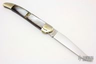 Black Lip and Abalone Linerlock