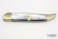 Black Lip and Abalone Linerlock