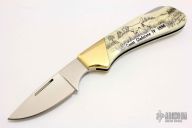 2110 Lock Back Folder - Rare Scrimshaw