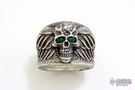 Winged Skull Ring - Size 11