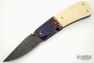 Damascus & Mammoth Ivory Folder