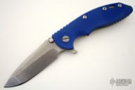 XM-18 Framelock Flipper - 3 1/2" (Tumble Finish / Blue)