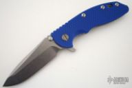 XM-18 Framelock Flipper - 3 1/2" (Tumble Finish / Blue)
