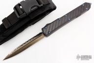 106-3Ti Makora II Black Full Serrated - Titanium Hardware