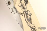 Linerlock Folder w/ Scrimshaw