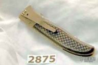 Slim Damascus liner lock