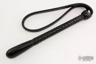 10" Black Leather Springloaded Blackjack w/ Strap