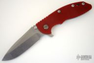 XM-18 Framelock Flipper - 3 1/2" (Tumble Finish / Red)