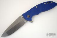 XM-18 Framelock Flipper - 3 1/2" (Tumble Finish / Blue)