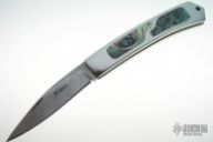 Damascus & Abalone Slip Joint