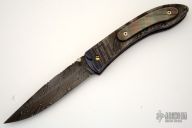 Damascus & Black Lip Pearl Folder