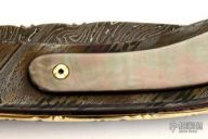 Damascus & Black Lip Pearl Folder