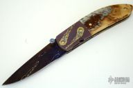 Damascus & Mammoth Molar Folder