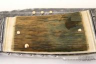 Damascus & Mammoth Ivory Lockback