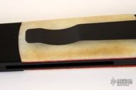 Godson - Black Handle w/ Bone Inlays / Satin Plain Edge