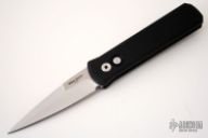Godson 721-Satin - Black Handle / Satin Plain Edge