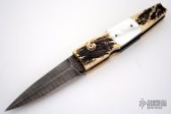 Damascus, Bronze & Mother of Pearl Auto