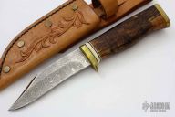 Damascus & Spalted Maple Hunter