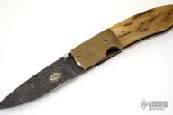 Damascus & Mammoth Ivory Folder