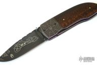 Motorcycle Damascus Folder