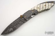 Damascus & Python Skin Folder