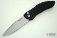 Doru 2011 - Black Handle / Two-Tone Blade / Serrated Edge