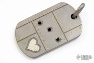 Titanium Heart Dogtag
