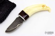 Damascus and Warthog Neck Knife
