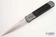 Godfather 900 - Special Grey Handle / Black G10 Inlays / Satin Blade