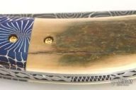 Damascus & Mammoth Ivory Folder