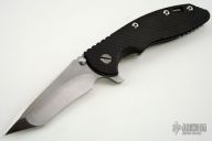 XM-18 Framelock Flipper - 3 1/2" (Hand-Ground Hellfire / Carbon Fiber)