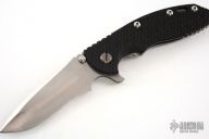 XM-18 Framelock Flipper - 3 1/2" (Hand-Ground Recurve / Carbon Fiber)