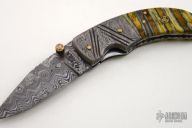 Damascus & Mammoth Tooth Folder