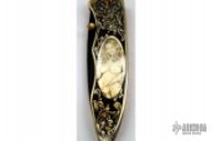 Engraved Damascus Folder